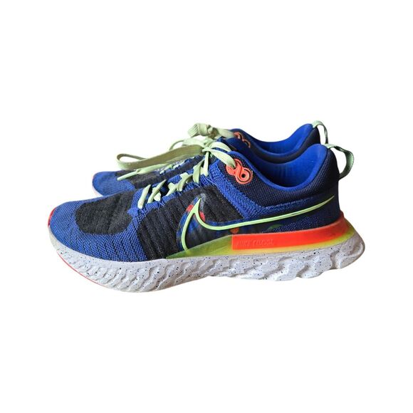NIKE x React Infinity Run‎ Flyknit 2 A.I.R. Run Blue SIZE 9 Kelly Anna London - Picture 1 of 8